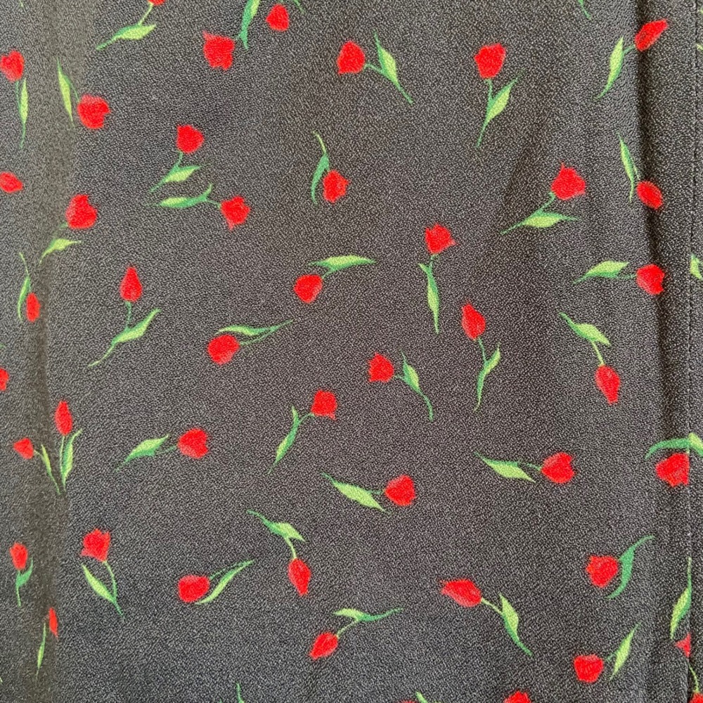 Rouje Paris Women's Floral Print Pants US‎ Size 2  Black Red - Picture 2 of 8